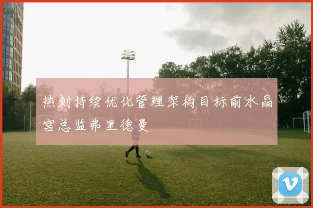 热刺持续优化管理架构目标前水晶宫总监弗里德曼